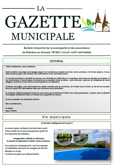 Bulletin municipal n° Gazette n°101 