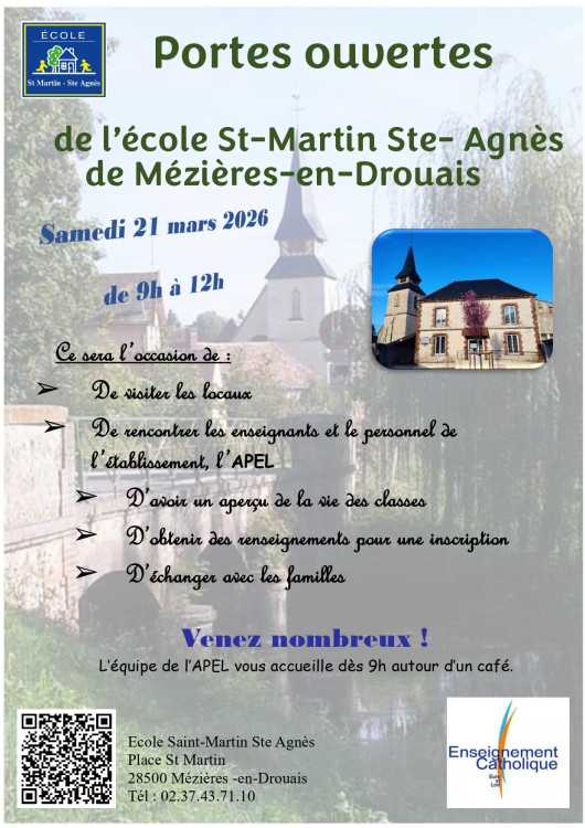Portes ouvertes École St Martin Ste Agnès
