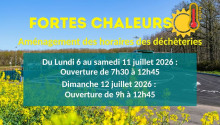 Fortes chaleurs déchèteries