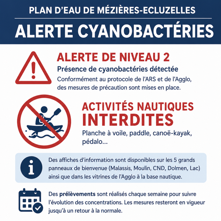 Présence de cyanobactéries