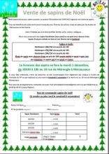 Vente de sapin de Noël – Votre soutien est essentiel !